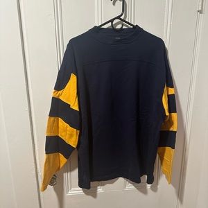 J. Peterman NWOT quilted rugby football jersey